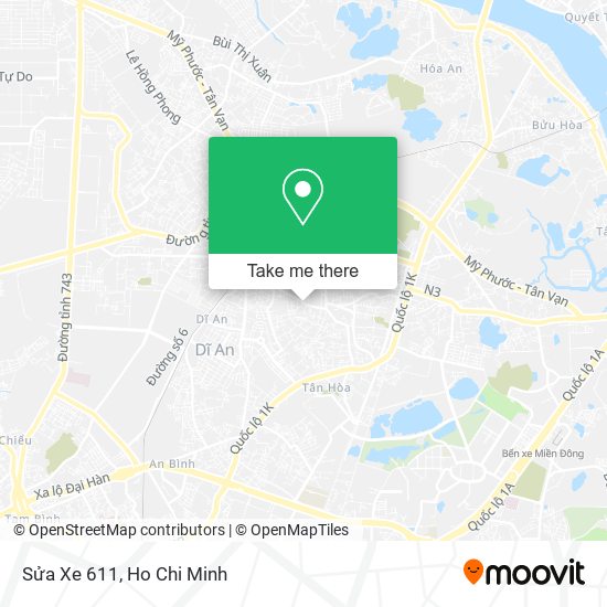 Sửa Xe 611 map