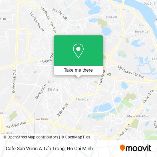 Cafe Sân Vườn A Tấn Trọng map