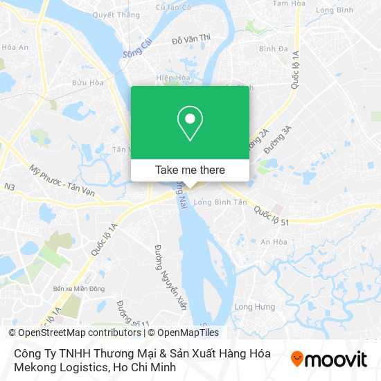 Công Ty TNHH Thương Mại & Sản Xuất Hàng Hóa Mekong Logistics map