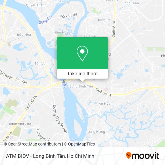 ATM BIDV - Long Bình Tân map