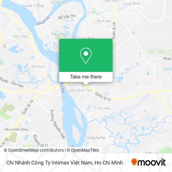 Chi Nhánh Công Ty Intimex Việt Nam map