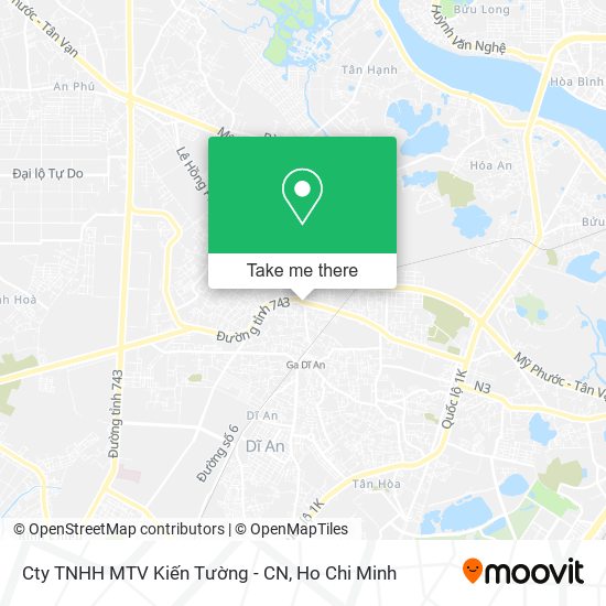 Cty TNHH MTV Kiến Tường - CN map