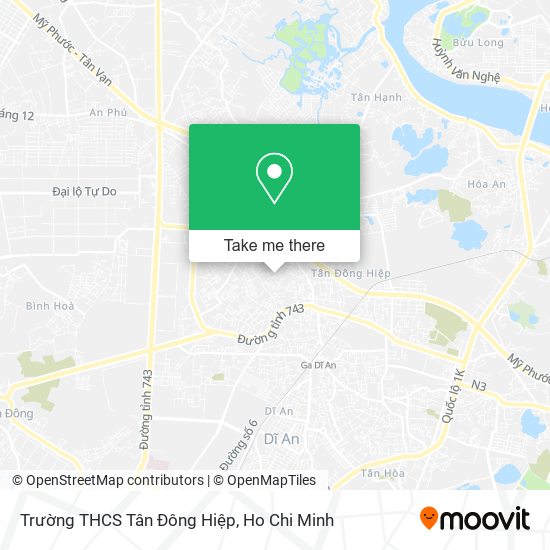 Trường THCS Tân Đông Hiệp map