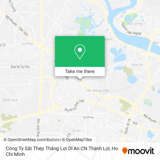 Công Ty Sắt Thép Thắng Lợi Dĩ An CN Thành Lợi map