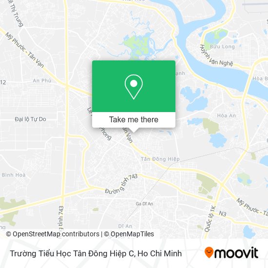 Trường Tiểu Học Tân Đông Hiệp C map