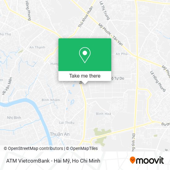 ATM VietcomBank - Hài Mỹ map