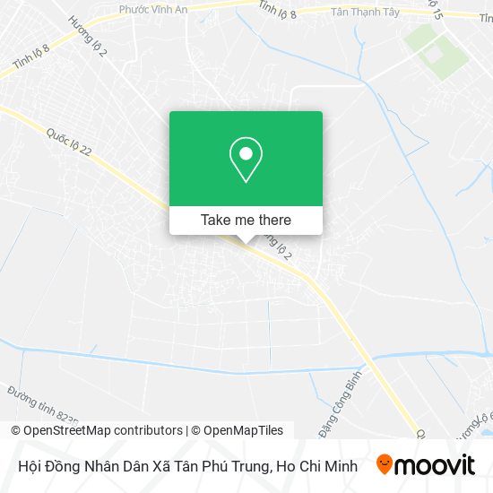 Hội Đồng Nhân Dân Xã Tân Phú Trung map