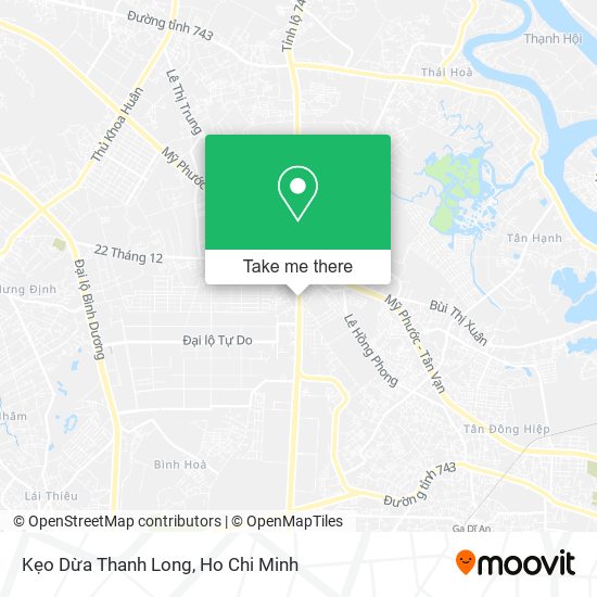 Kẹo Dừa Thanh Long map