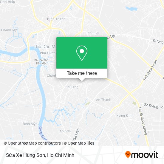Sửa Xe Hùng Sơn map