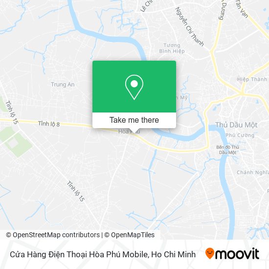 Cửa Hàng Điện Thoại Hòa Phú Mobile map