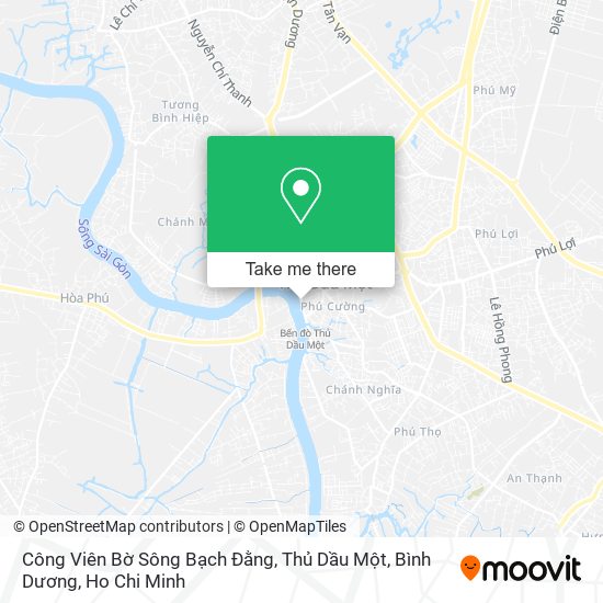 Công Viên Bờ Sông Bạch Đằng, Thủ Dầu Một, Bình Dương map