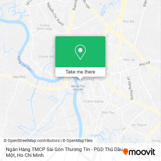 Ngân Hàng TMCP Sài Gòn Thương Tín - PGD Thủ Dầu Một map