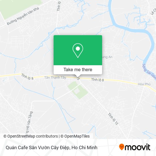 Quán Cafe Sân Vườn Cây Điệp map