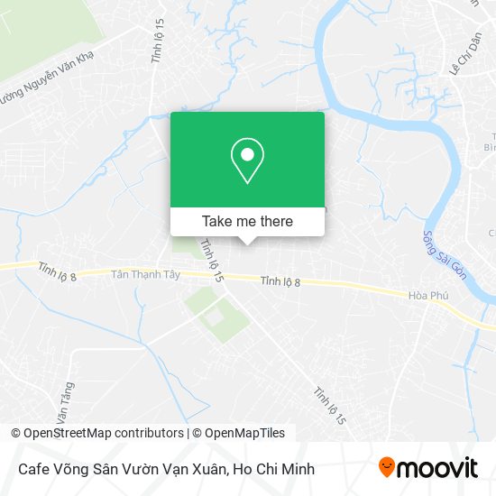 Cafe Võng Sân Vườn Vạn Xuân map