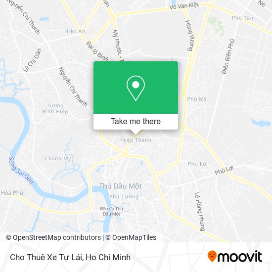 Cho Thuê Xe Tự Lái map