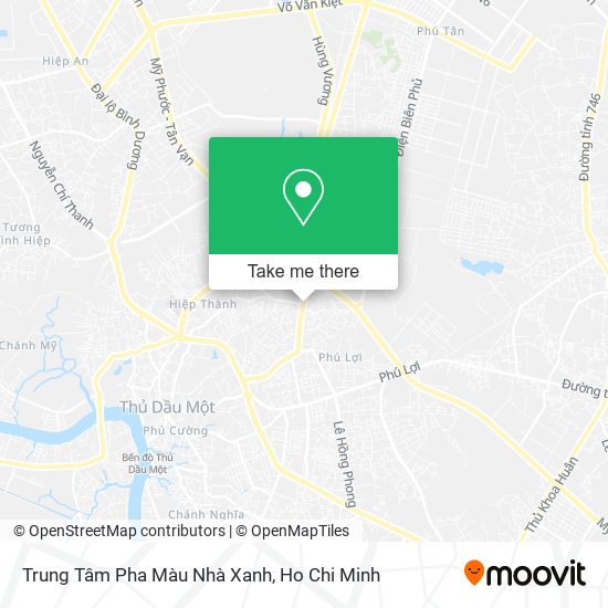 Trung Tâm Pha Màu Nhà Xanh map