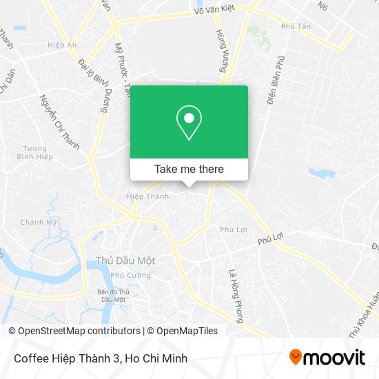 Coffee Hiệp Thành 3 map