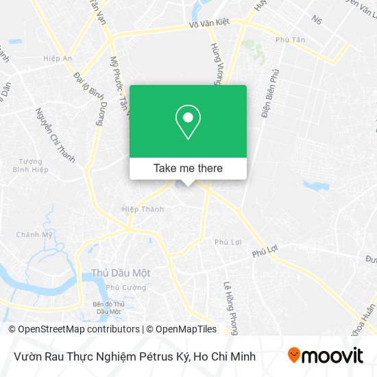 Vườn Rau Thực Nghiệm Pétrus Ký map