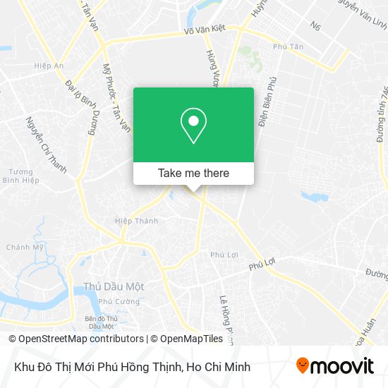 Khu Đô Thị Mới Phú Hồng Thịnh map