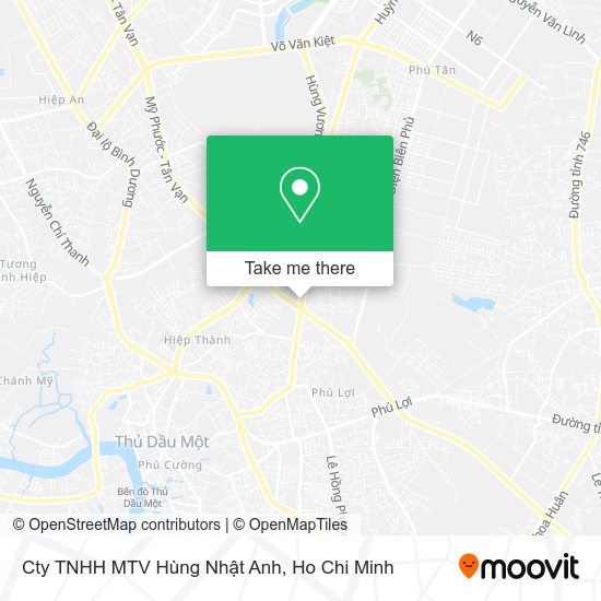 Cty TNHH MTV Hùng Nhật Anh map