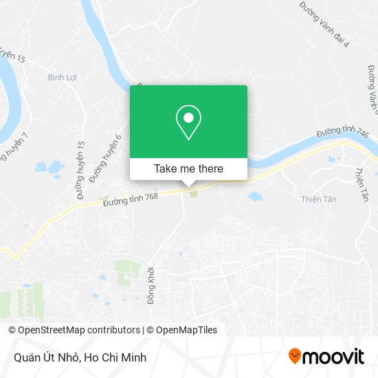 Quán Út Nhỏ map