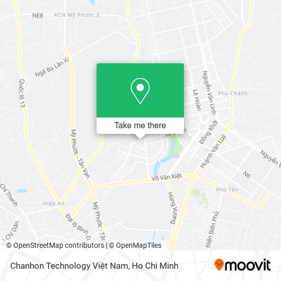 Chanhon Technology Việt Nam map
