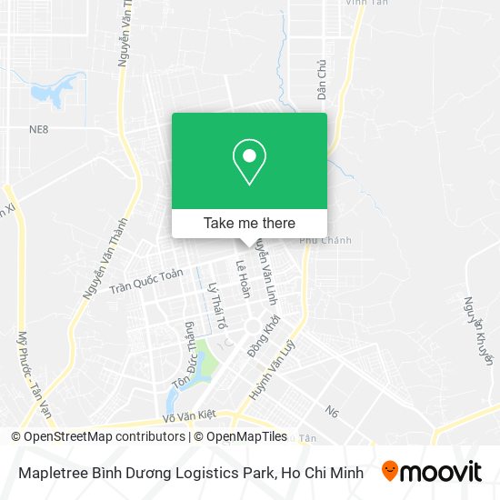 Mapletree Bình Dương Logistics Park map