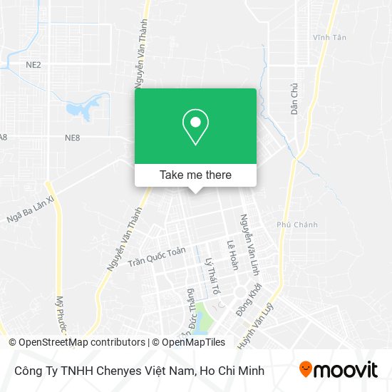 Công Ty TNHH Chenyes Việt Nam map