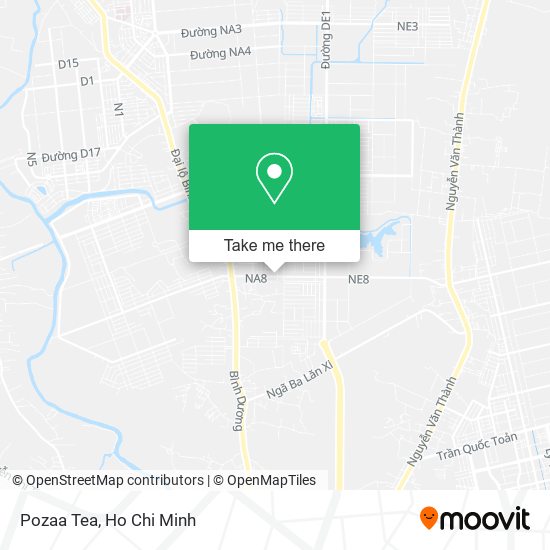Pozaa Tea map