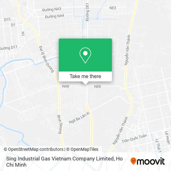 Sing Industrial Gas Vietnam Company Limited map