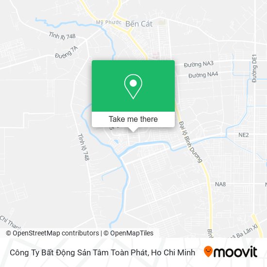 Công Ty Bất Động Sản Tâm Toàn Phát map