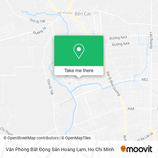 Văn Phòng Bất Động Sản Hoàng Lam map