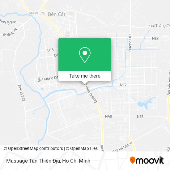 Massage Tân Thiên Địa map
