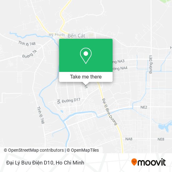 Đại Lý Bưu Điện D10 map