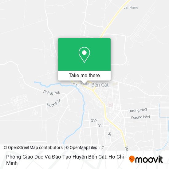 Phòng Giáo Dục Và Đào Tạo Huyện Bến Cát map