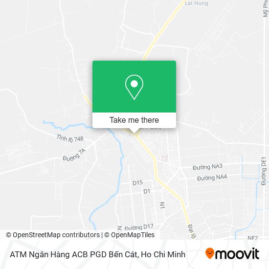 ATM Ngân Hàng ACB PGD Bến Cát map
