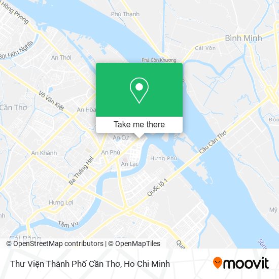 Thư Viện Thành Phố Cần Thơ map