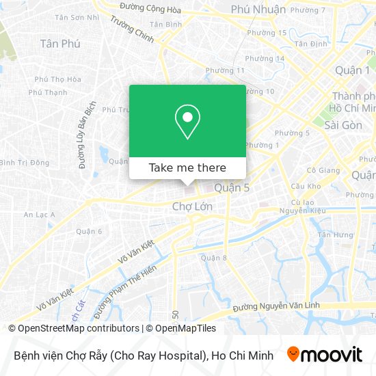 How to get to Bệnh viện Chợ Rẫy (Cho Ray Hospital) in Quận 5 by Bus?