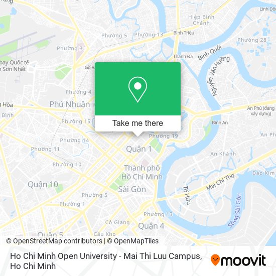 Ho Chi Minh Open University - Mai Thi Luu Campus map