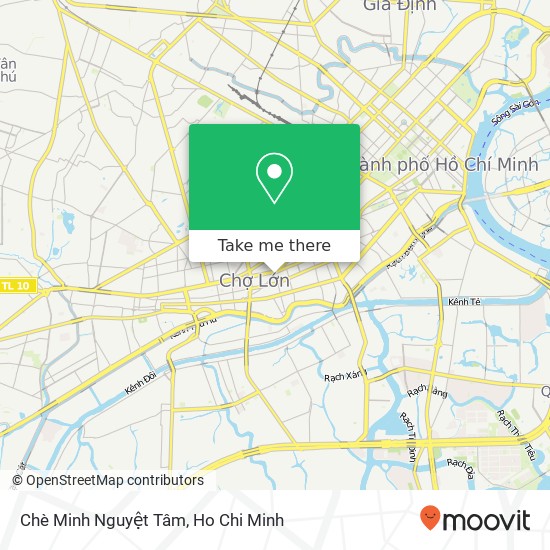 Chè Minh Nguyệt Tâm map