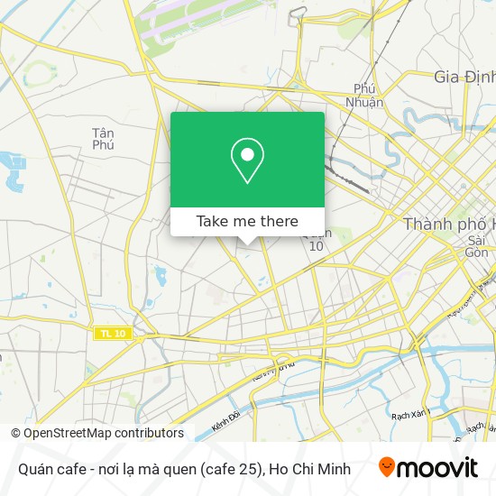 Quán cafe - nơi lạ mà quen (cafe 25) map