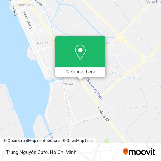 Trung Nguyên Cafe map