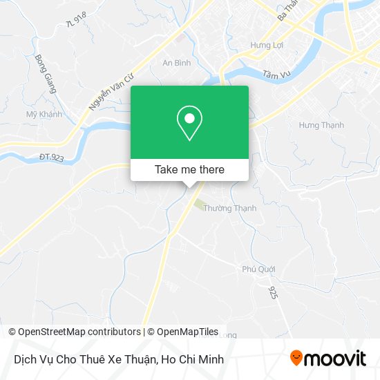 Dịch Vụ Cho Thuê Xe Thuận map