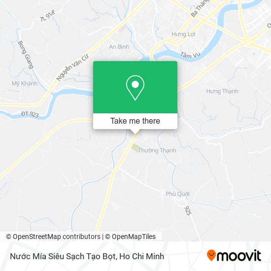 Nước Mía Siêu Sạch Tạo Bọt map