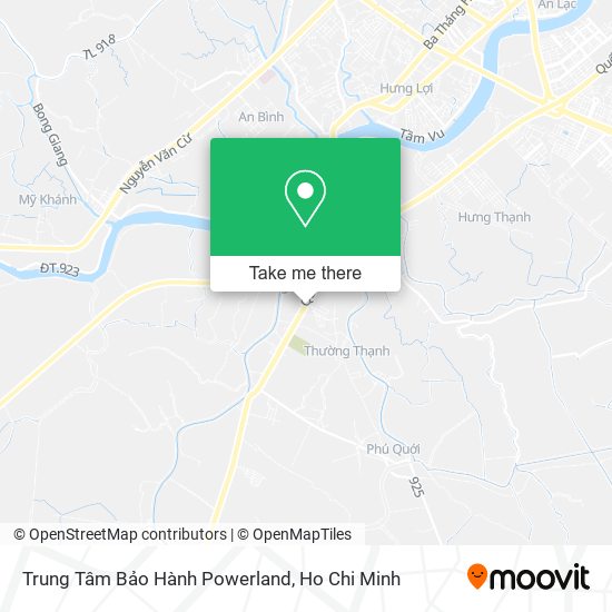 Trung Tâm Bảo Hành Powerland map