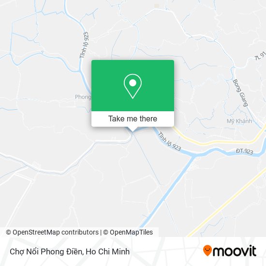 Chợ Nổi Phong Điền map