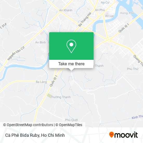 Cà Phê Bida Ruby map