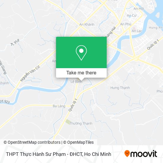 THPT Thực Hành Sư Phạm - ĐHCT map