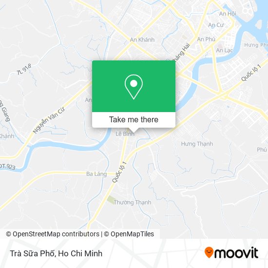 Trà Sữa Phố map