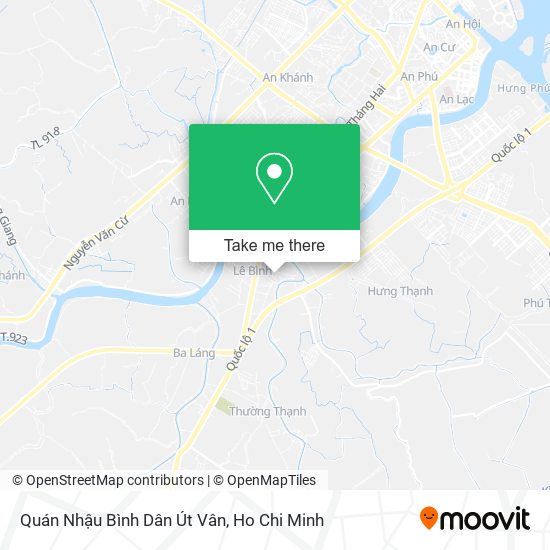 Quán Nhậu Bình Dân Út Vân map